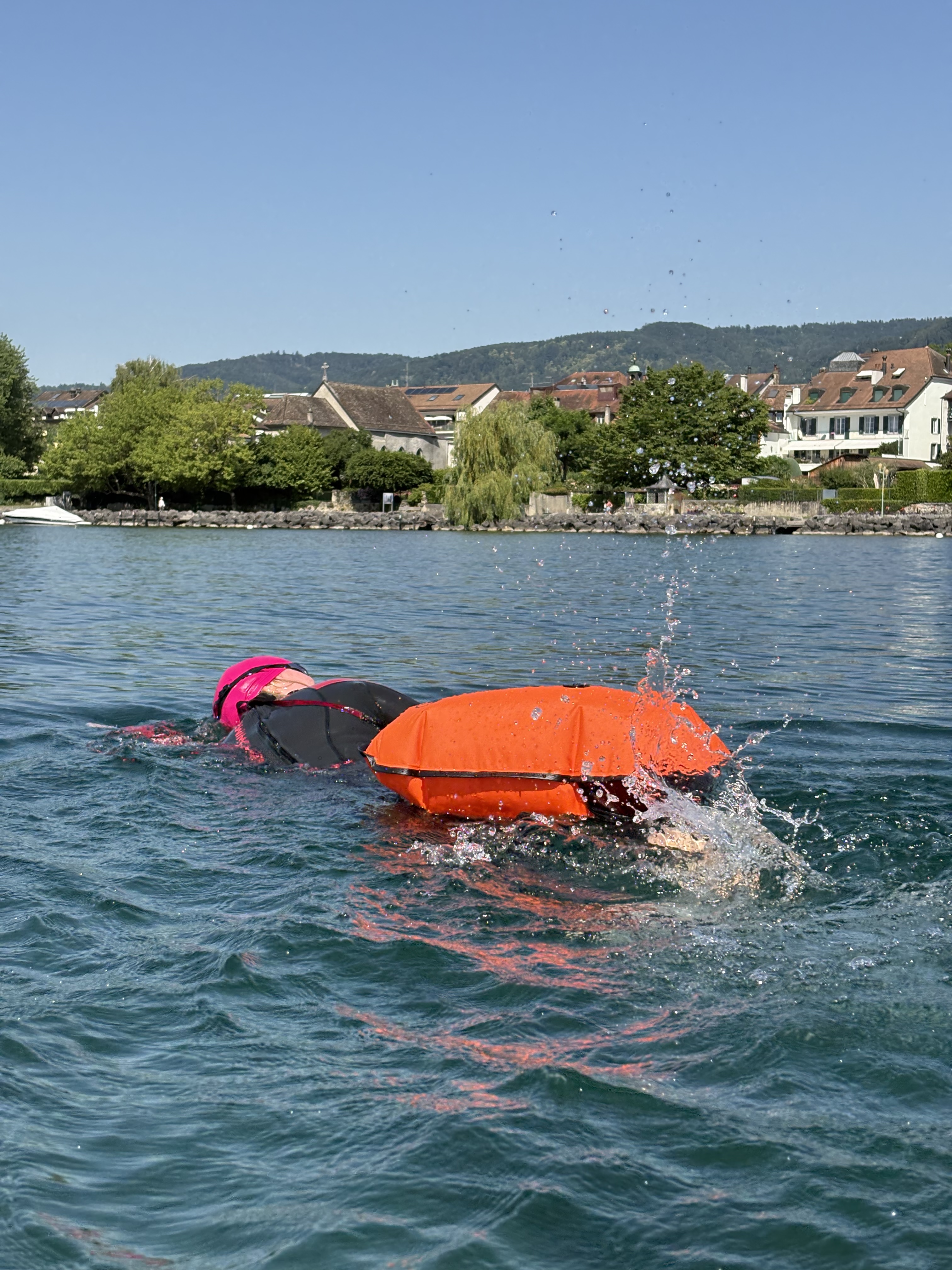 Natation en lac